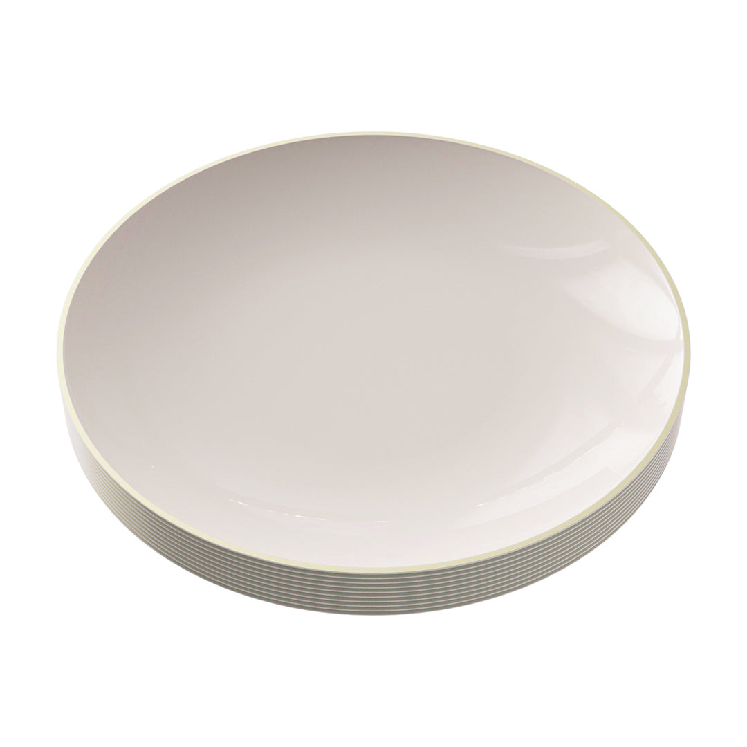 EP Curve Appetizer Plate Linen + Gold