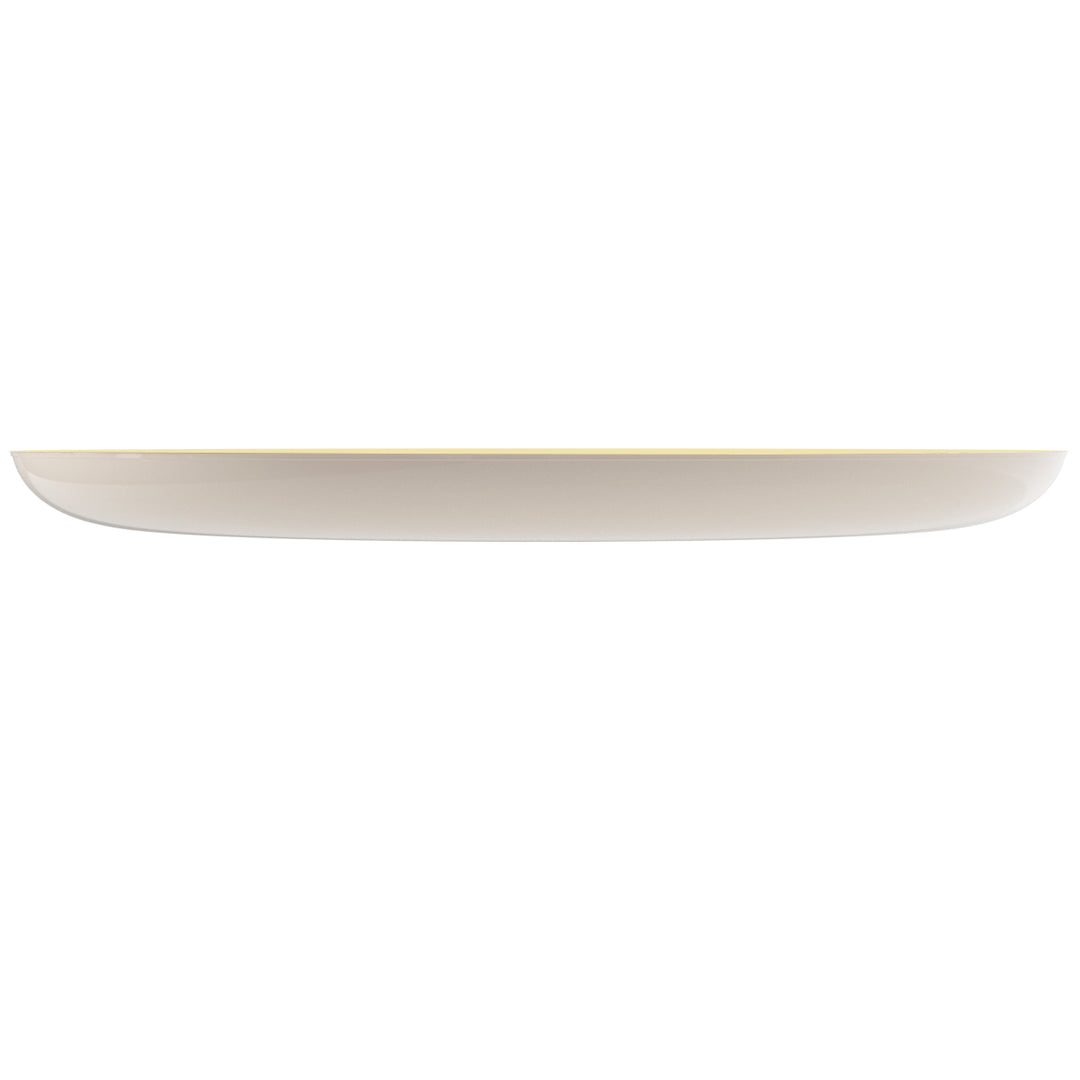 EP Edge Dinner Plate Linen + Gold