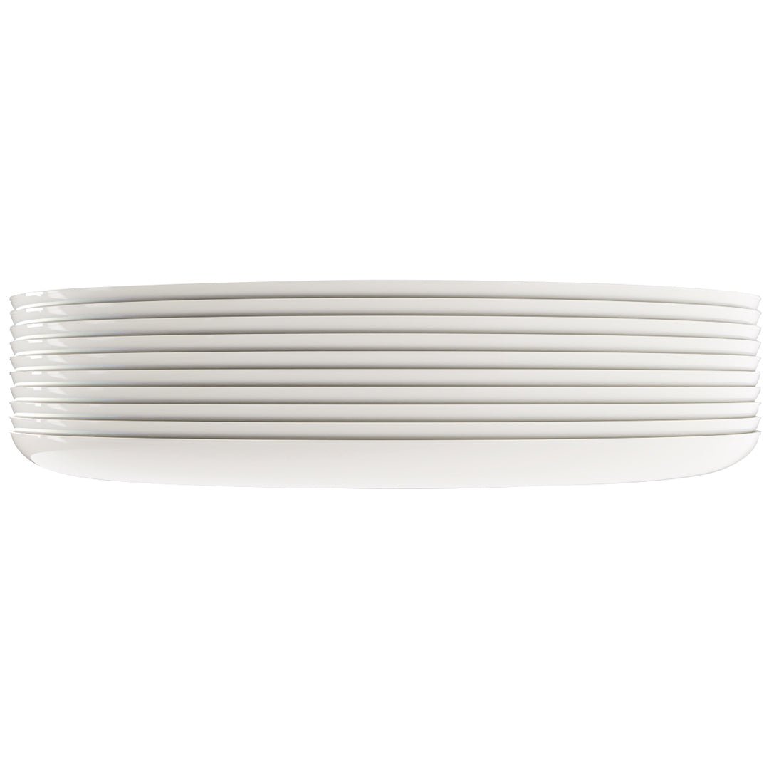EP Edge Dinner Plate Linen + Gold