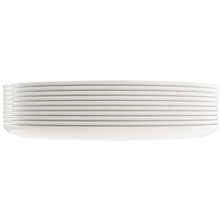 EP Edge Dinner Plate Linen + Gold