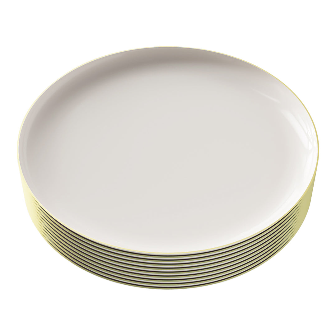 EP Edge Appetizer Plate Linen + Gold