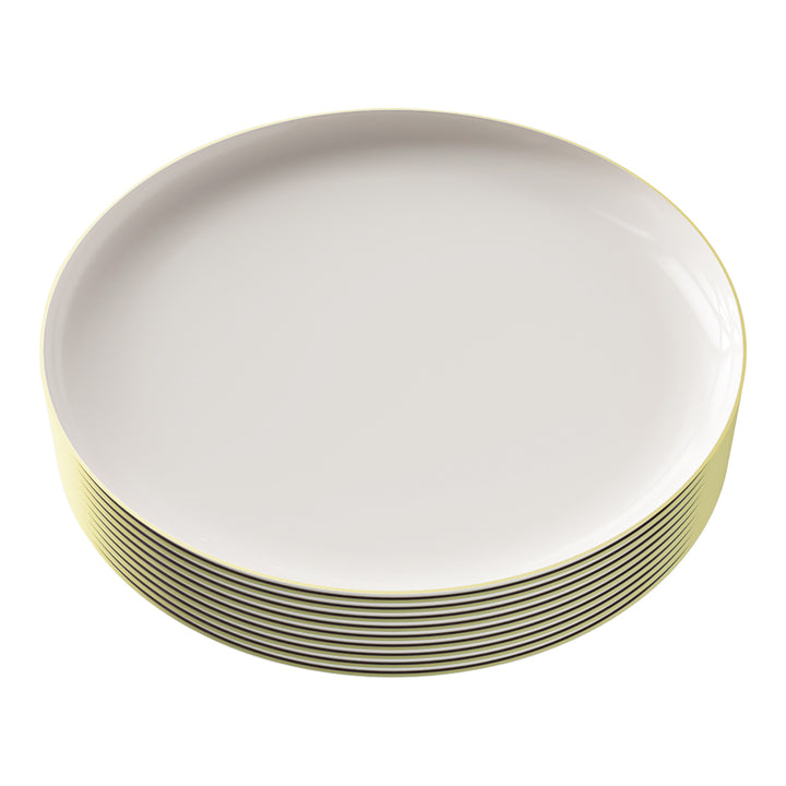 EP Edge Appetizer Plate Linen + Gold