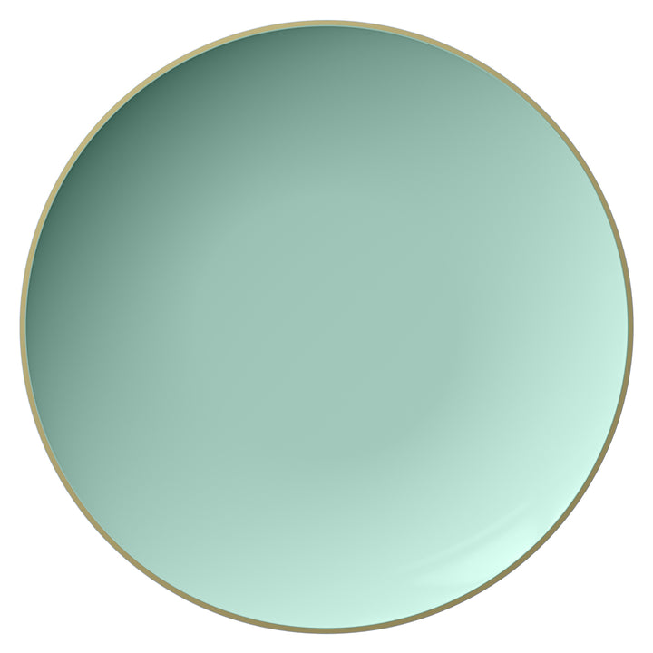 EP Curve Dinner Plate Mint + Gold
