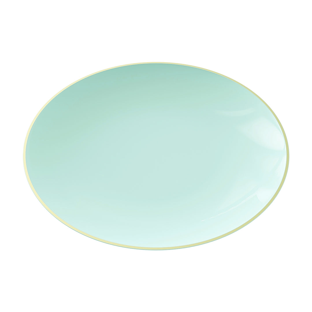 EP Curve Appetizer Plate Mint + Gold