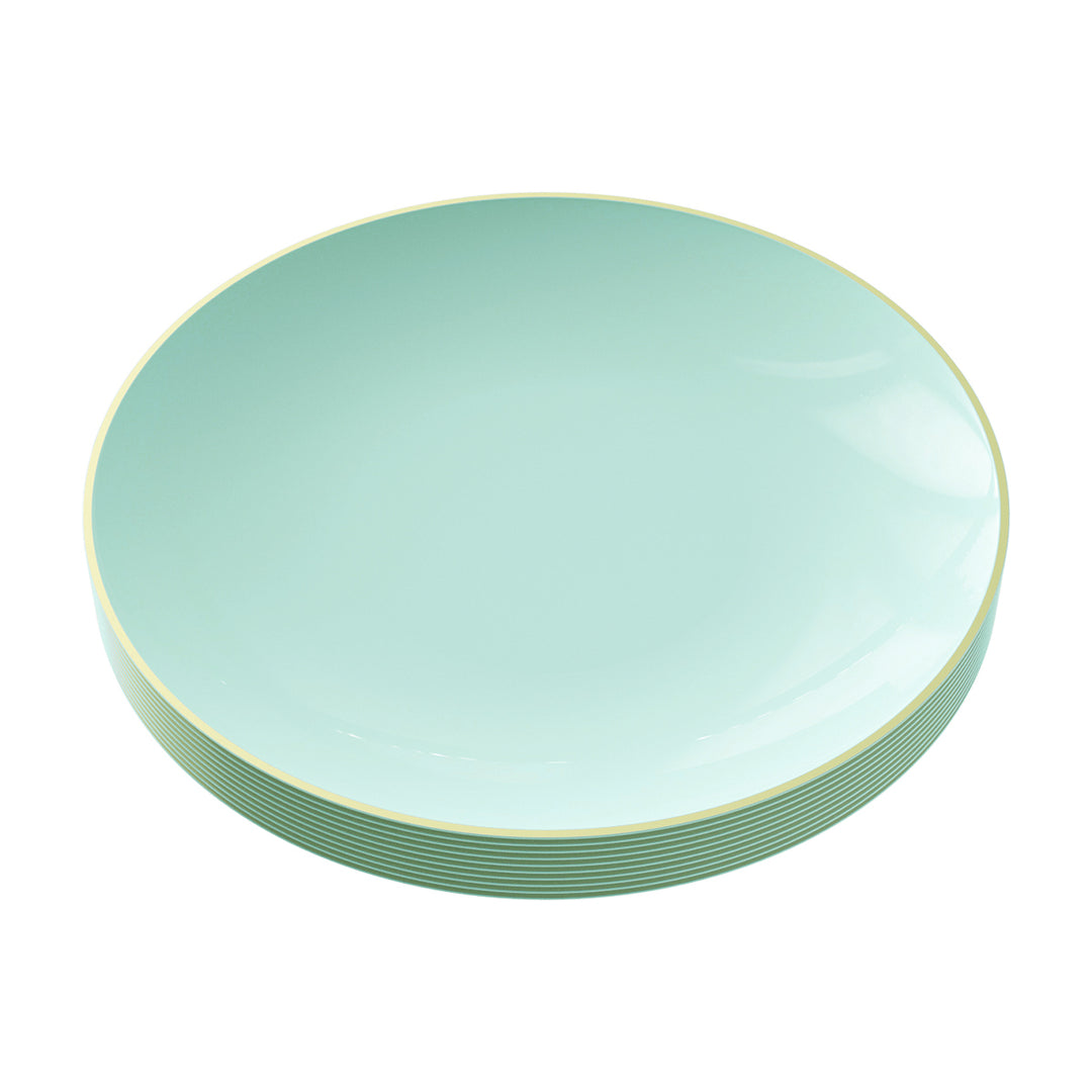 EP Curve Appetizer Plate Mint + Gold