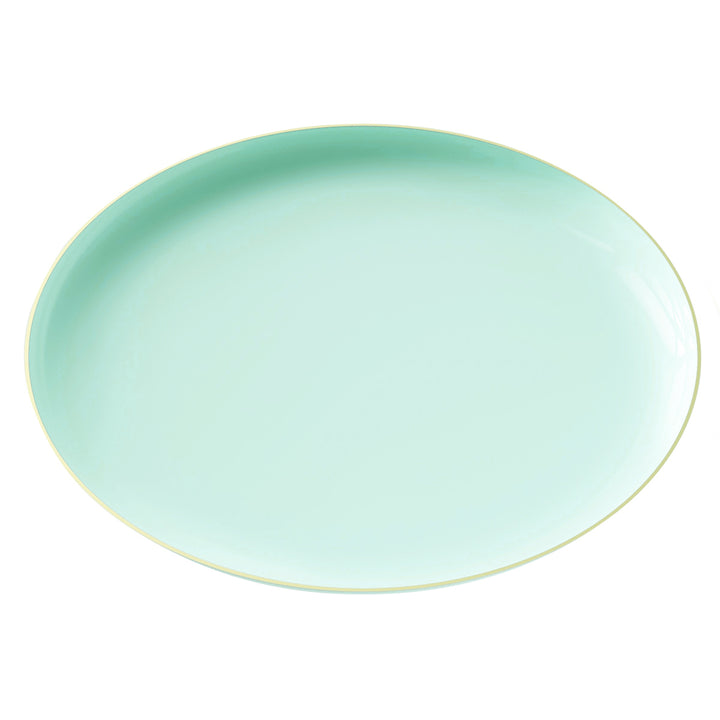 EP Edge Dinner Plate Mint + Gold