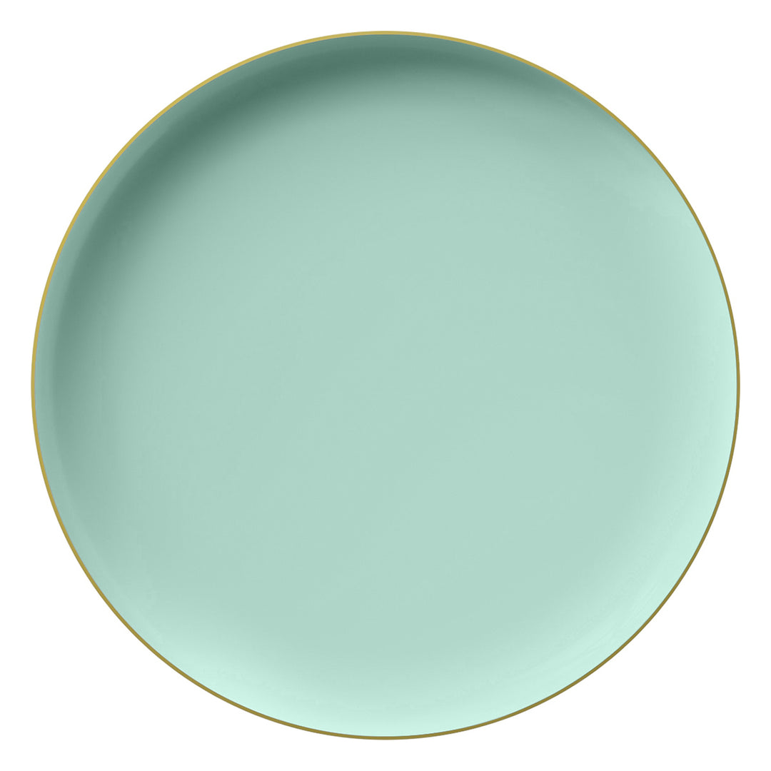 EP Edge Dinner Plate Mint + Gold