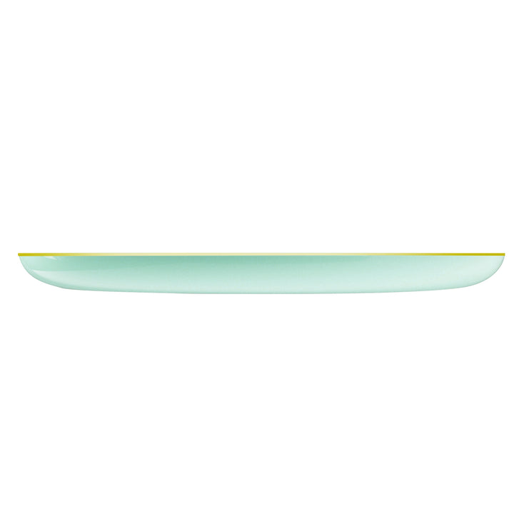 EP Edge Appetizer Plate Mint + Gold