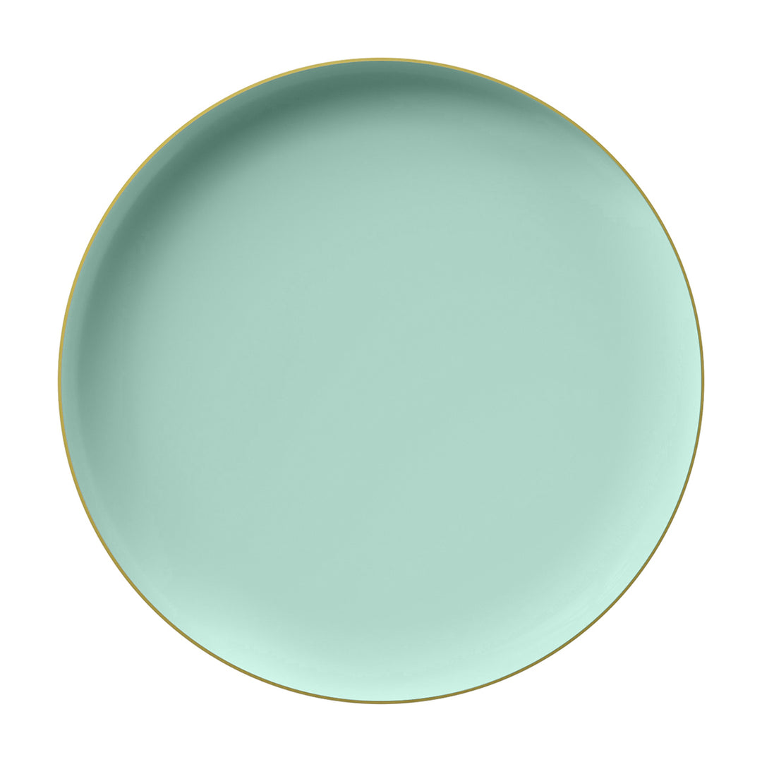 EP Edge Appetizer Plate Mint + Gold