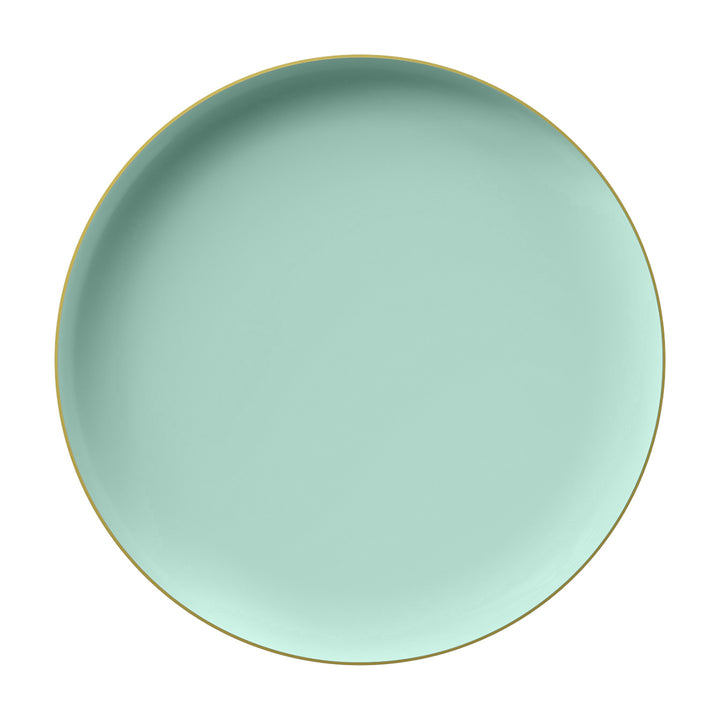 EP Edge Appetizer Plate Mint + Gold