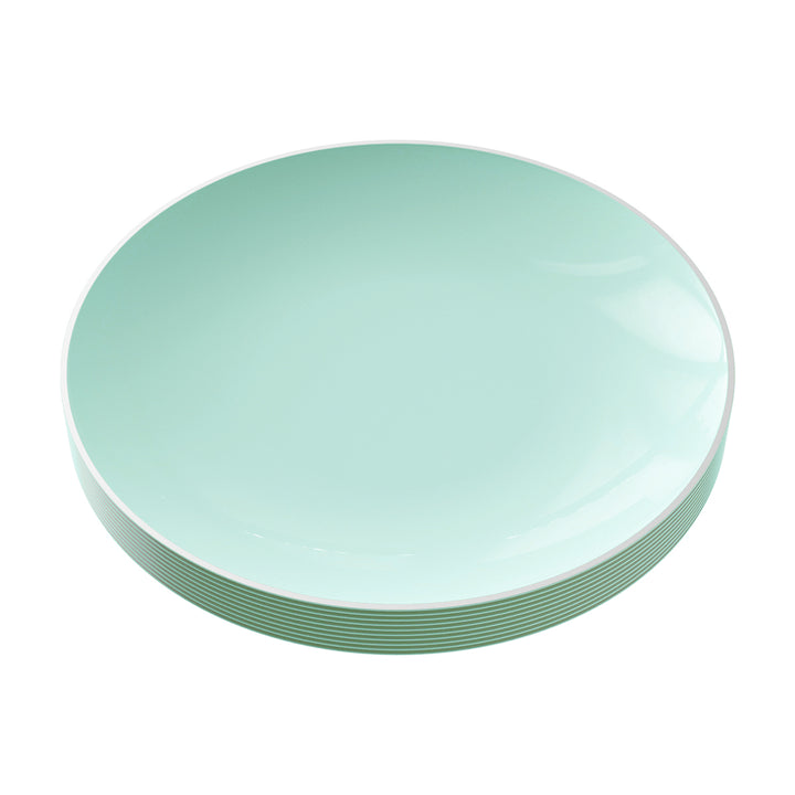 EP Curve Appetizer Plate Mint + Silver