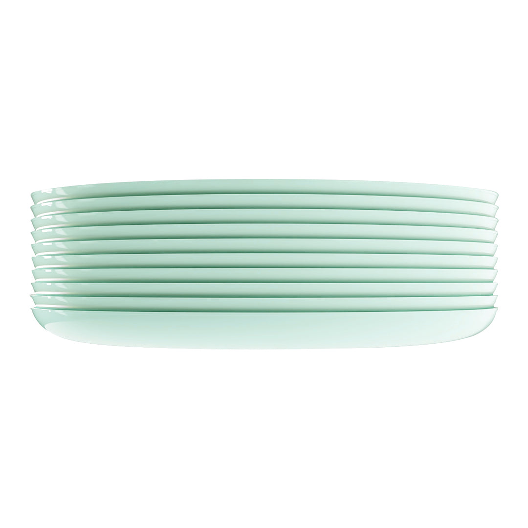 EP Edge Appetizer Plate Mint + Silver