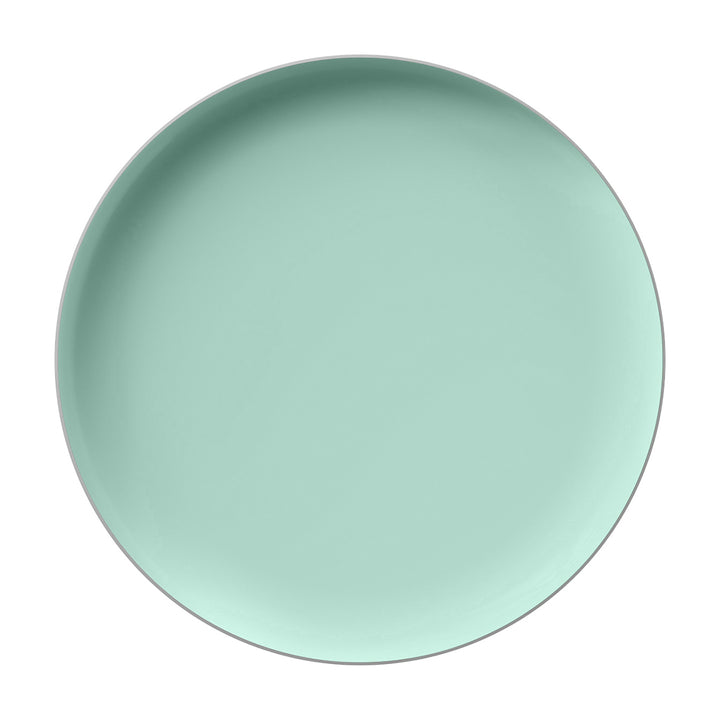 EP Edge Appetizer Plate Mint + Silver