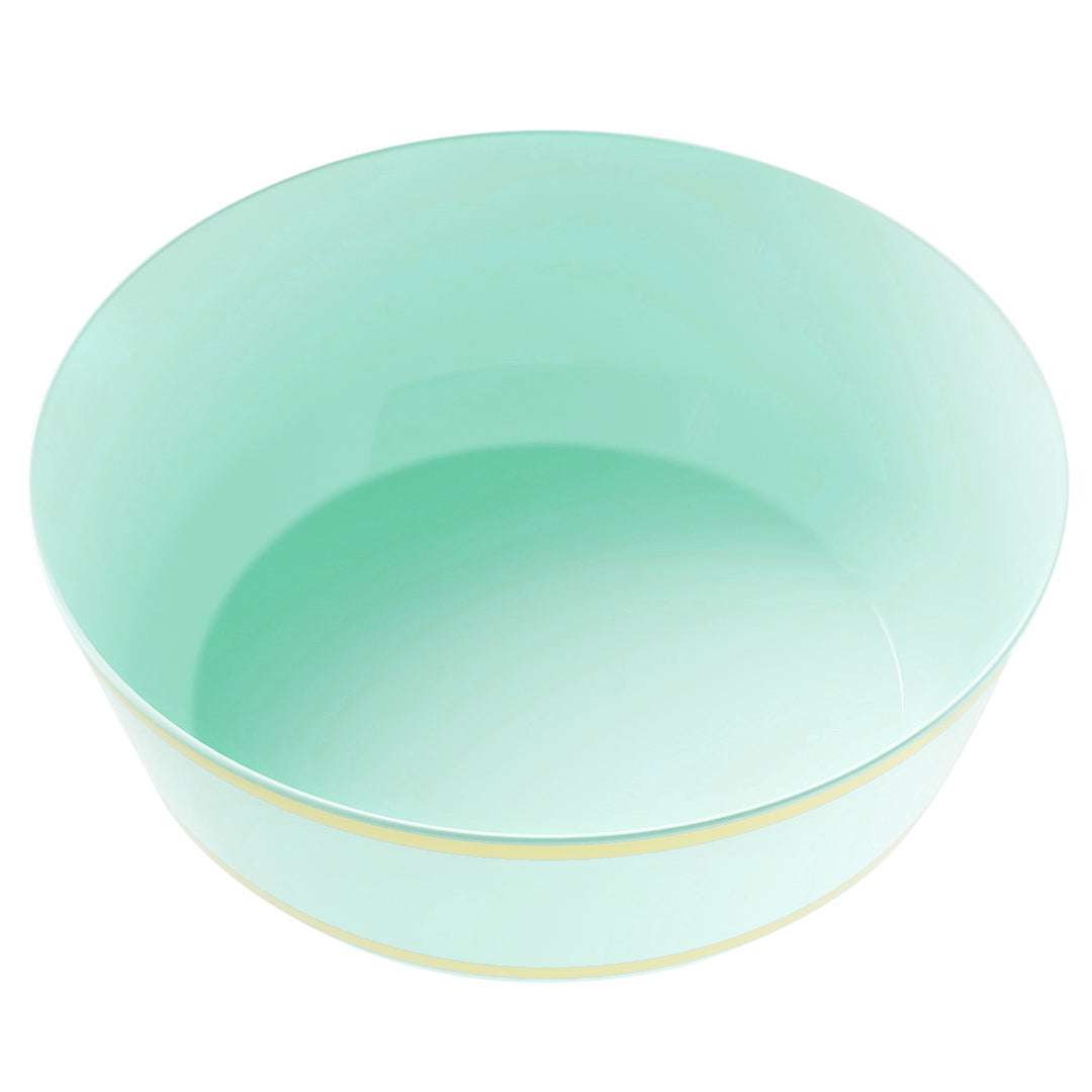 EP 14oz Soup Bowl Mint + Gold