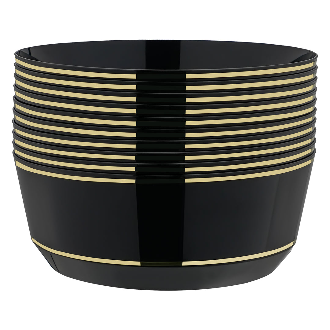 EP 14oz Soup Bowl Black + Gold