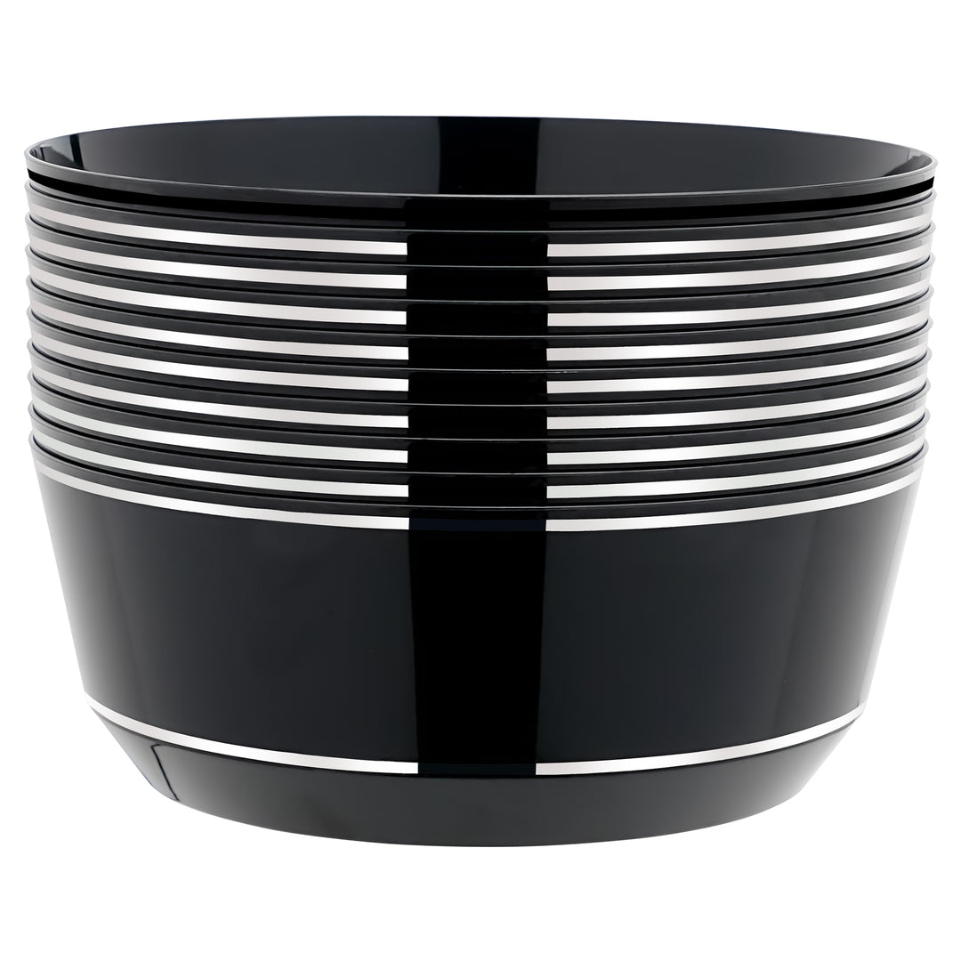 EP 14oz Soup Bowl Black + Silver