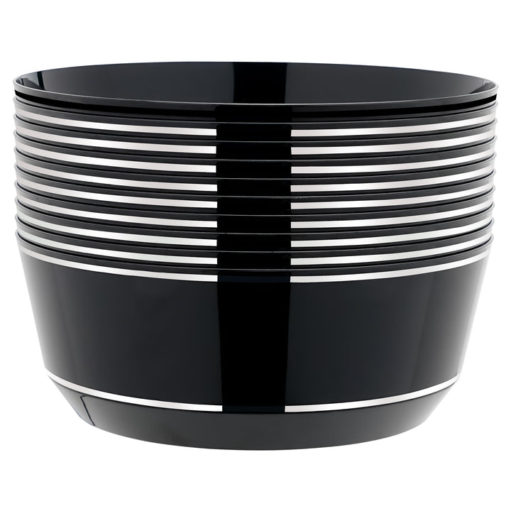 EP 14oz Soup Bowl Black + Silver