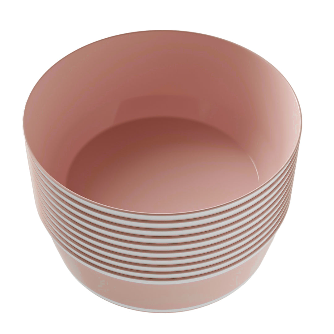 EP 14oz Soup Bowl Blush + Silver