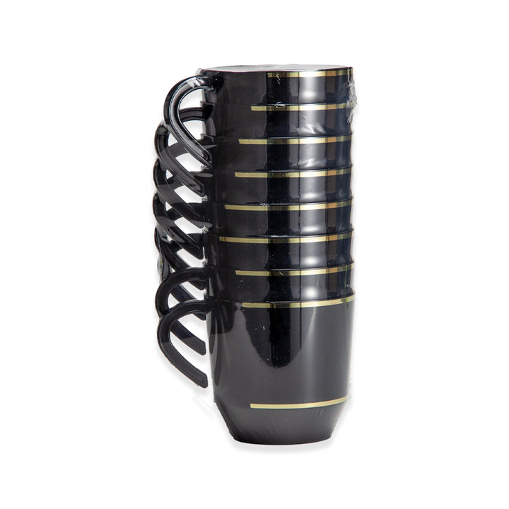 EP 12.5oz Tea Cup Black + Gold