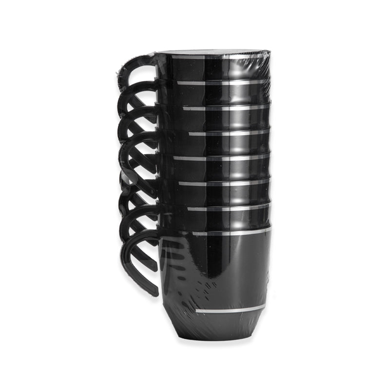 EP 12.5oz Tea Cup Black + Silver