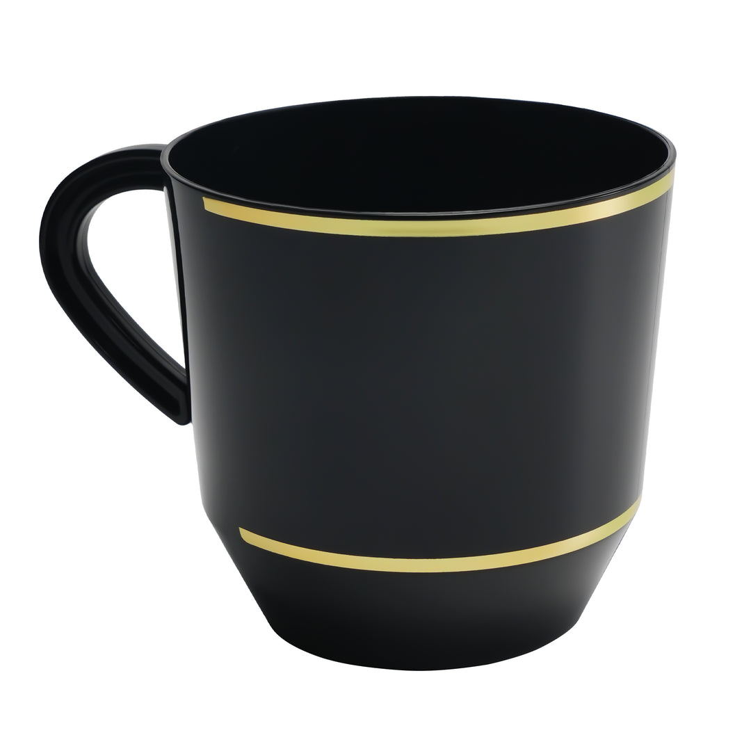 EP 12.5oz Tea Cup Black + Gold