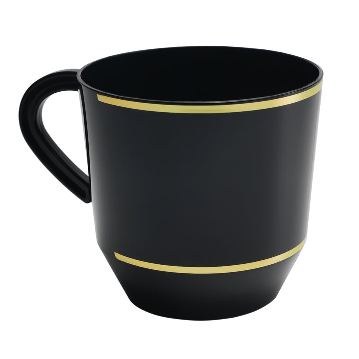 EP 12.5oz Tea Cup Black + Gold