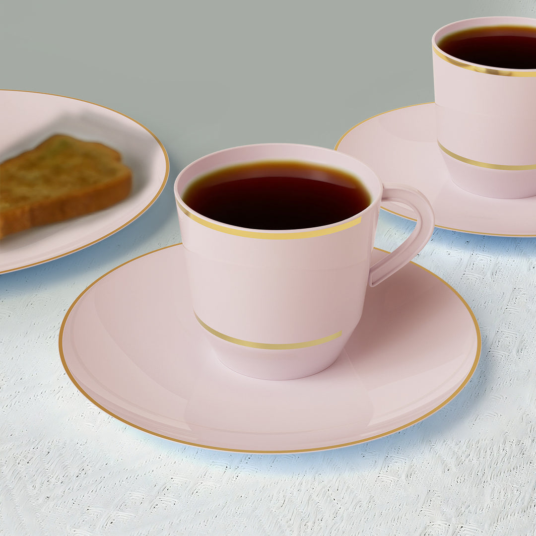 EP 12.5oz Tea Cup Blush + Gold