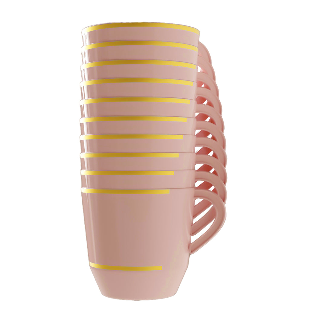 EP 12.5oz Tea Cup Blush + Gold