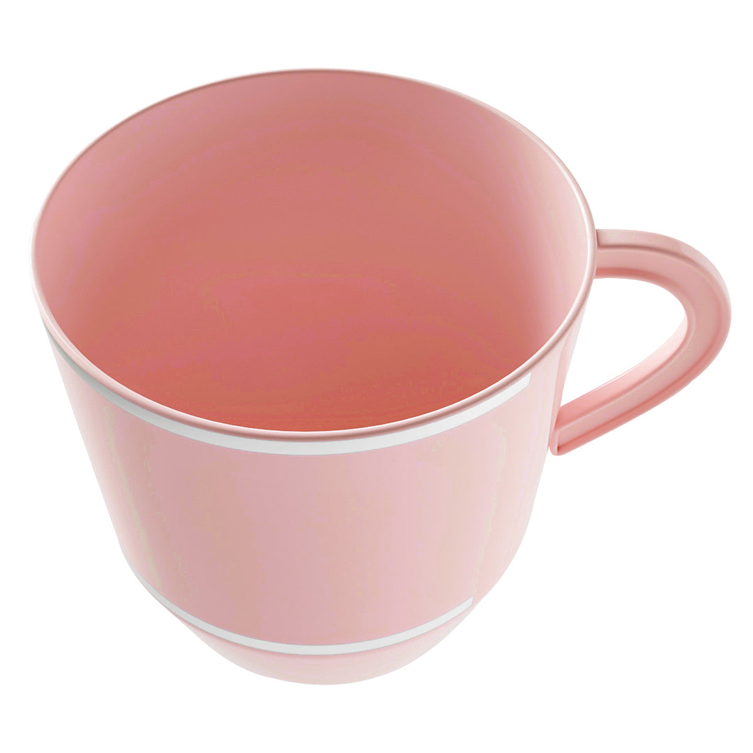 EP 12.5oz Tea Cup Blush + Silver