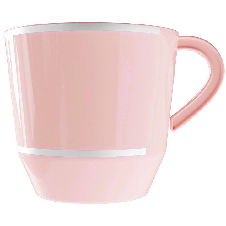 EP 12.5oz Tea Cup Blush + Silver