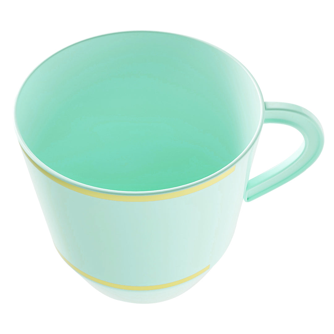 EP 12.5oz Tea Cup Mint + Gold