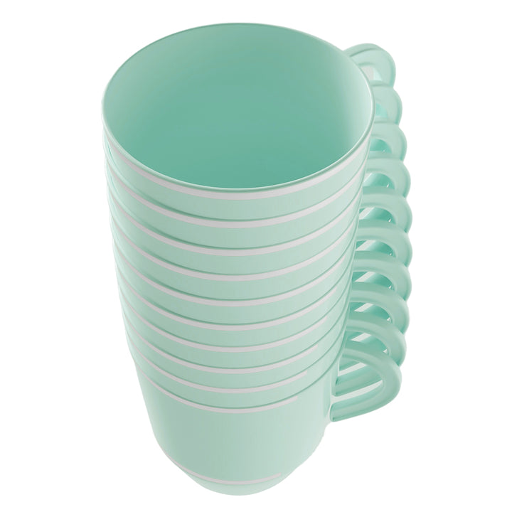 EP 12.5oz Tea Cup Mint + Silver