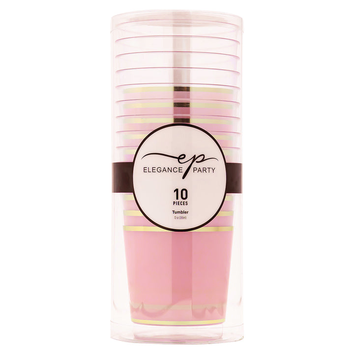EP 12oz Tumbler Blush + Gold