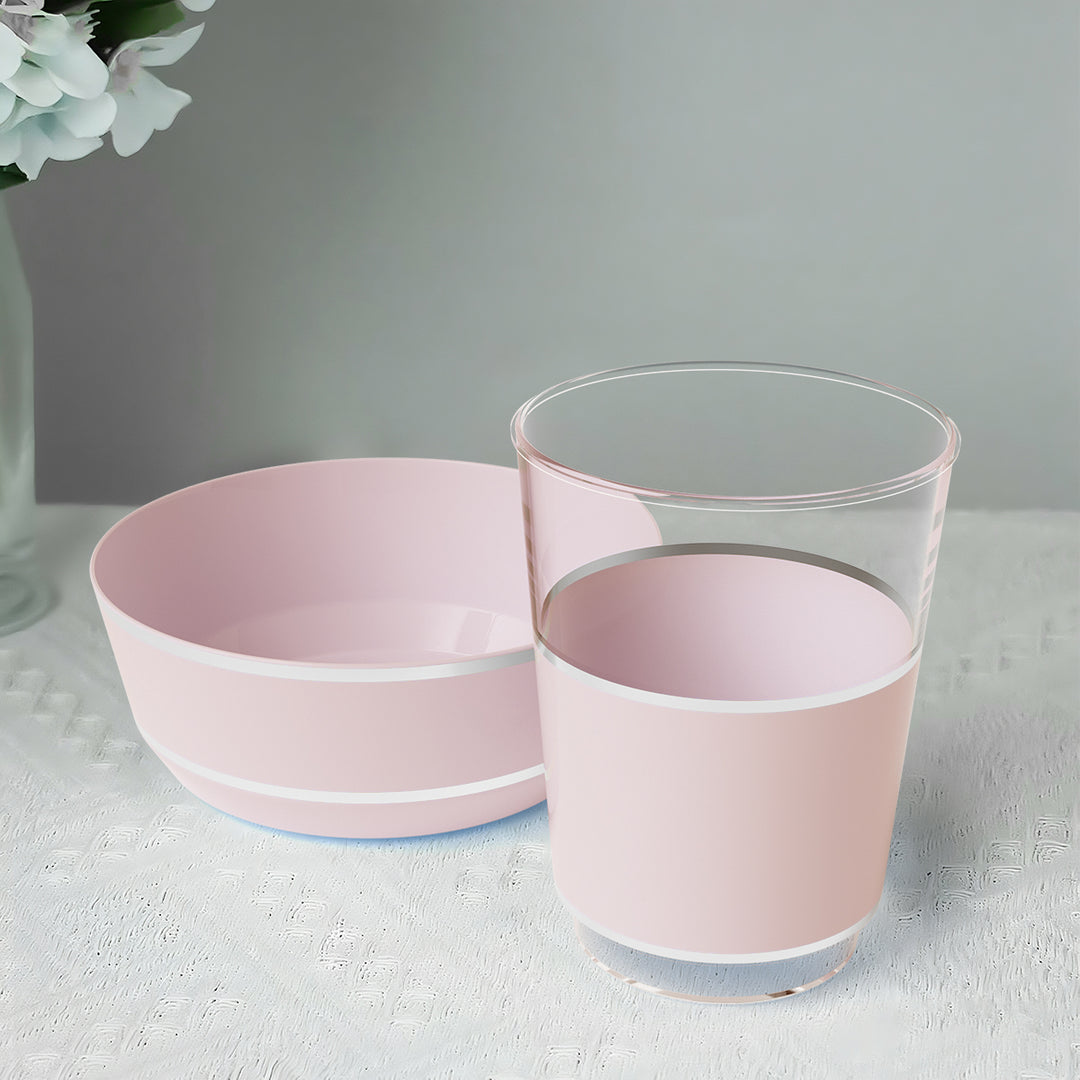 EP 12oz Tumbler Blush + Silver