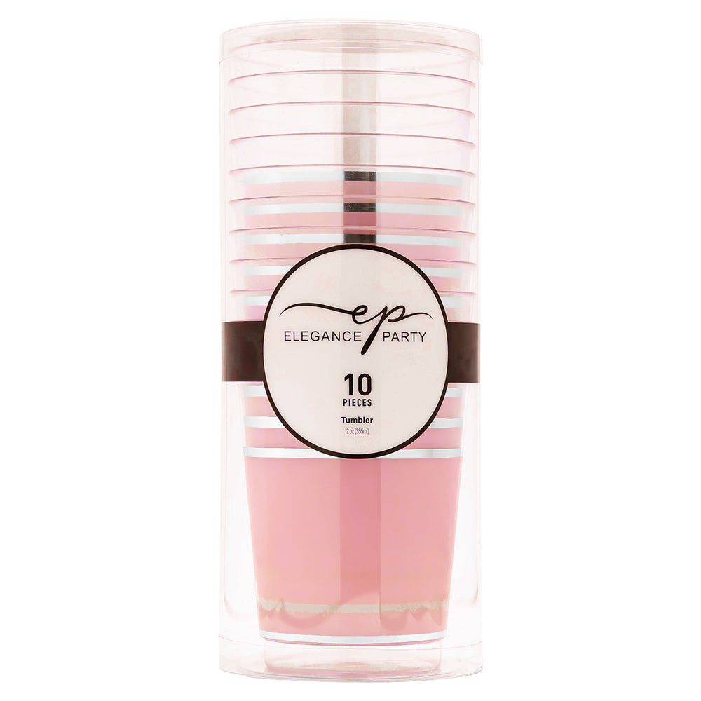 EP 12oz Tumbler Blush + Silver