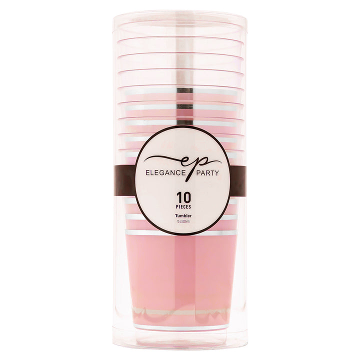 EP 12oz Tumbler Blush + Silver