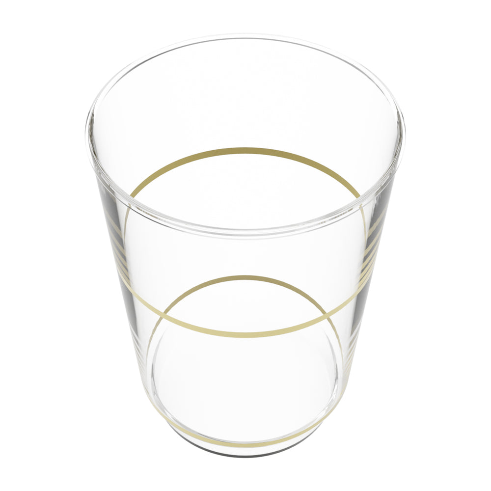 EP 12oz Tumbler Clear + Gold