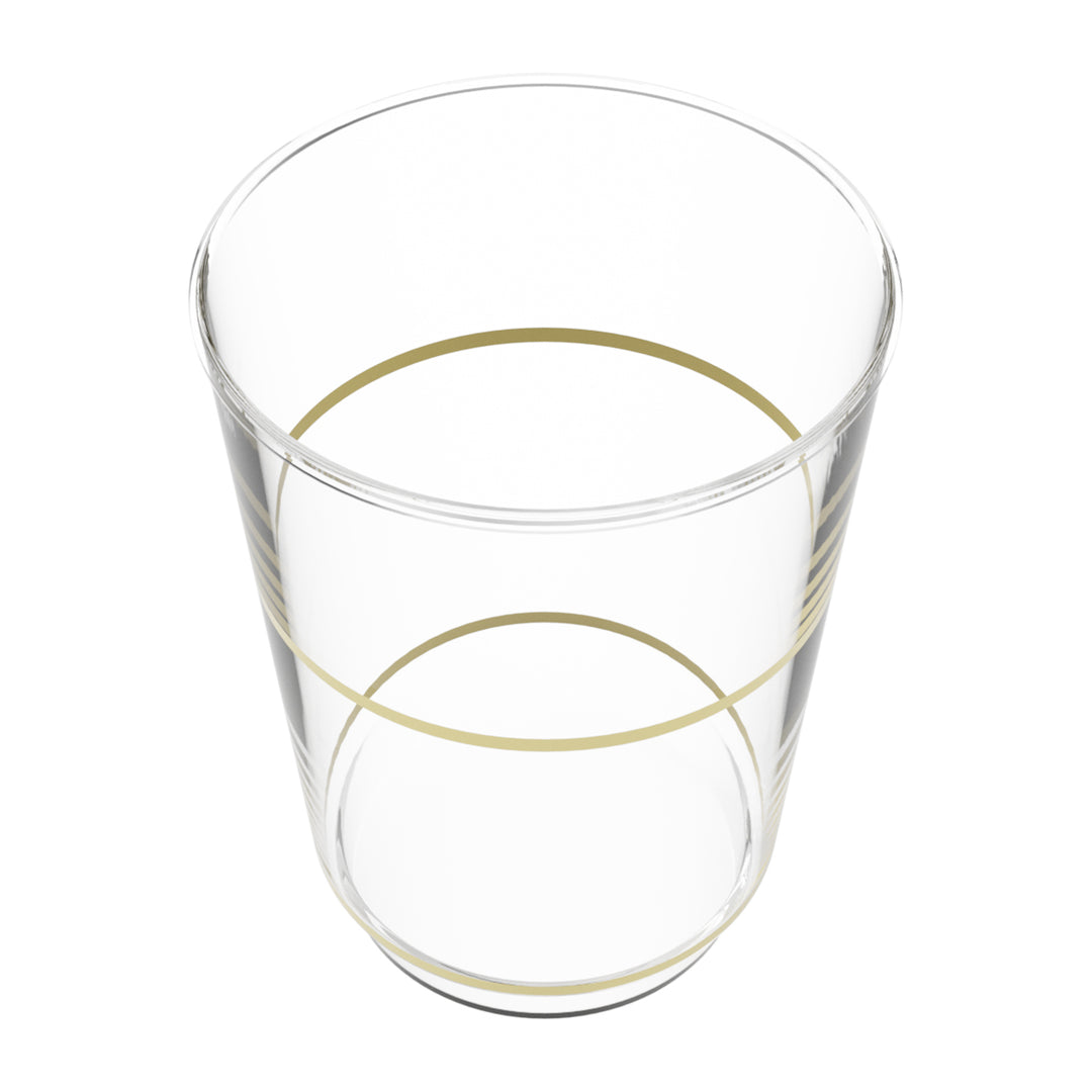 EP 12oz Tumbler Clear + Gold