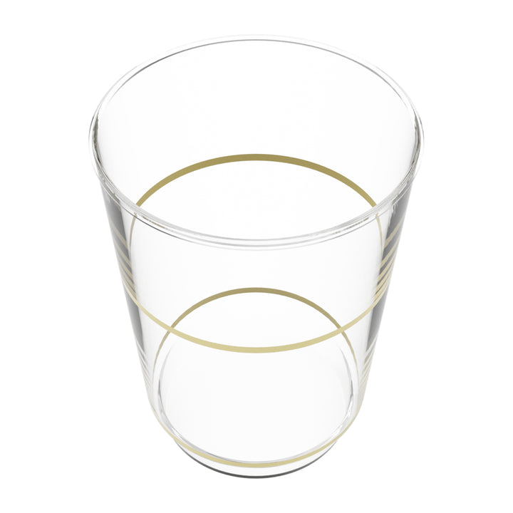 EP 12oz Tumbler Clear + Gold