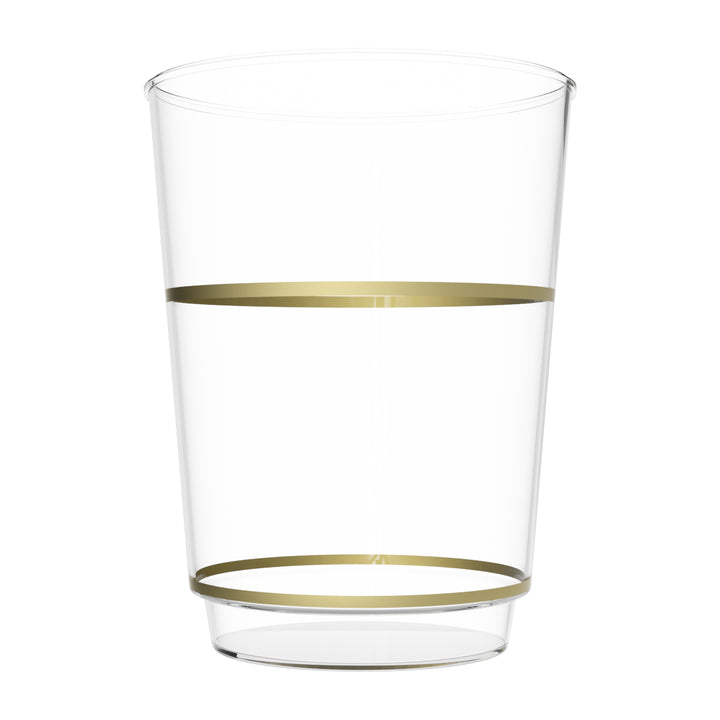 EP 12oz Tumbler Clear + Gold