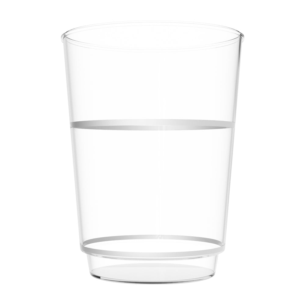 EP 12oz Tumbler Clear + Silver