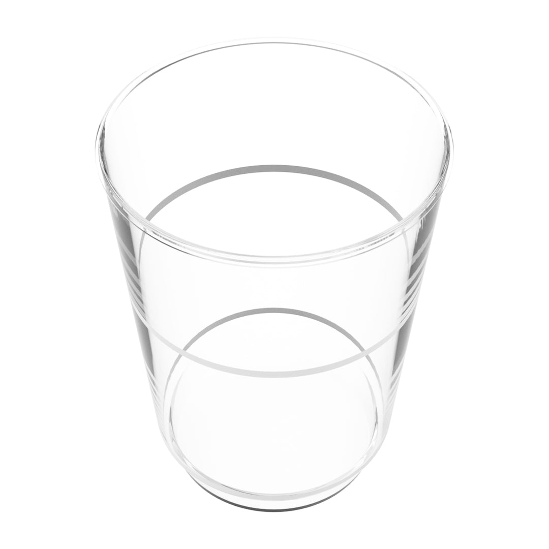 EP 12oz Tumbler Clear + Silver