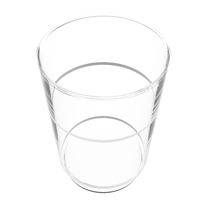 EP 12oz Tumbler Clear + Silver
