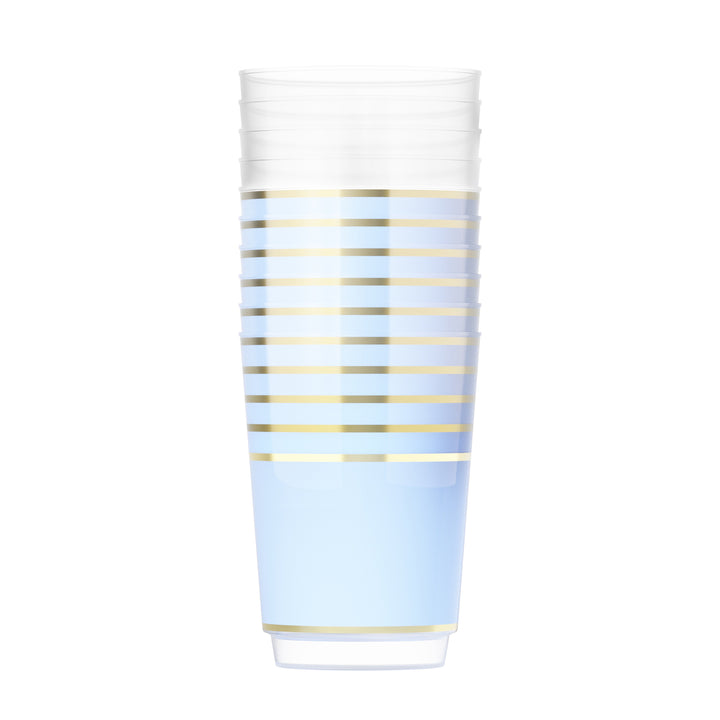 EP 12oz Tumbler Ice Blue + Gold