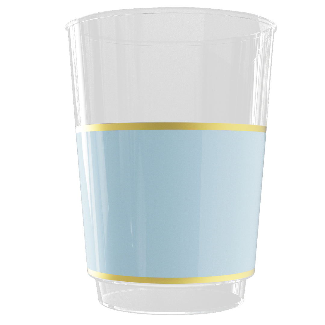 EP 12oz Tumbler Ice Blue + Gold