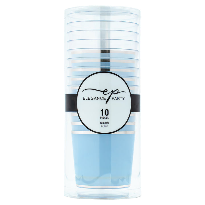 EP 12oz Tumbler Ice Blue + Silver