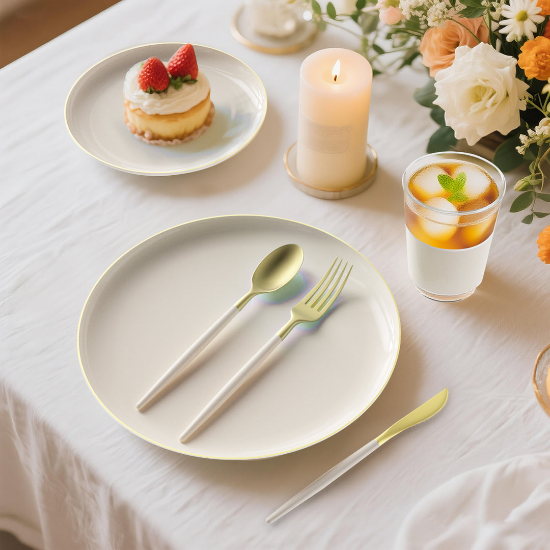 EP 12oz Tumbler Linen + Gold