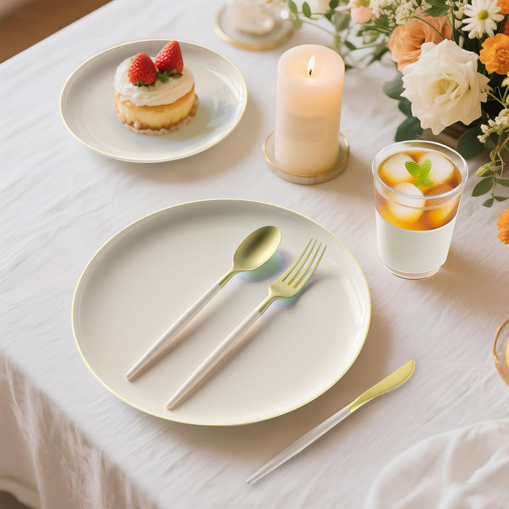 EP 12oz Tumbler Linen + Gold