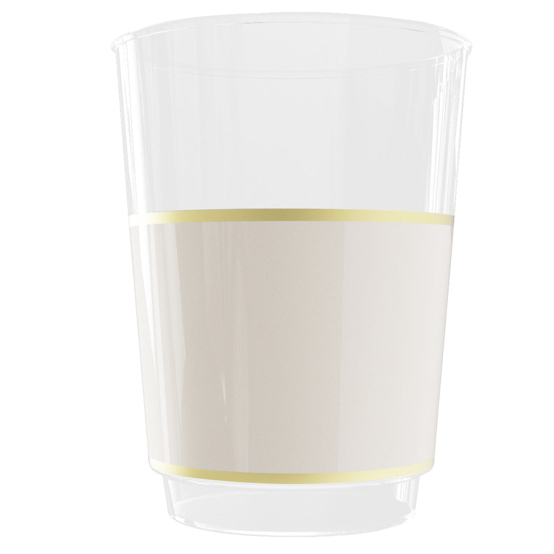 EP 12oz Tumbler Linen + Gold