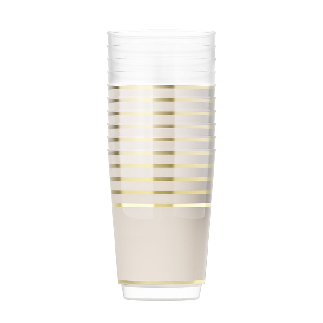 EP 12oz Tumbler Linen + Gold